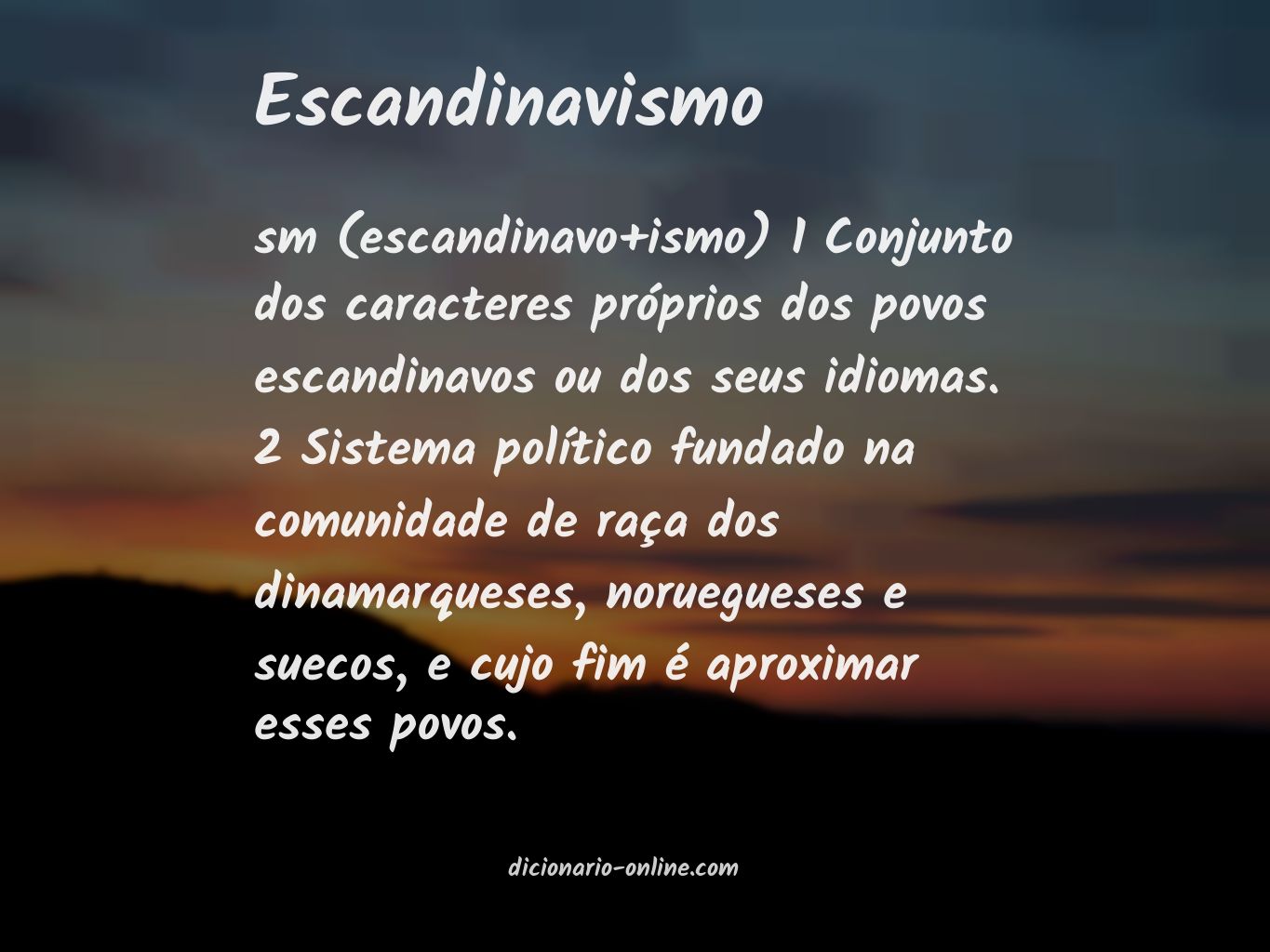 Significado de escandinavismo