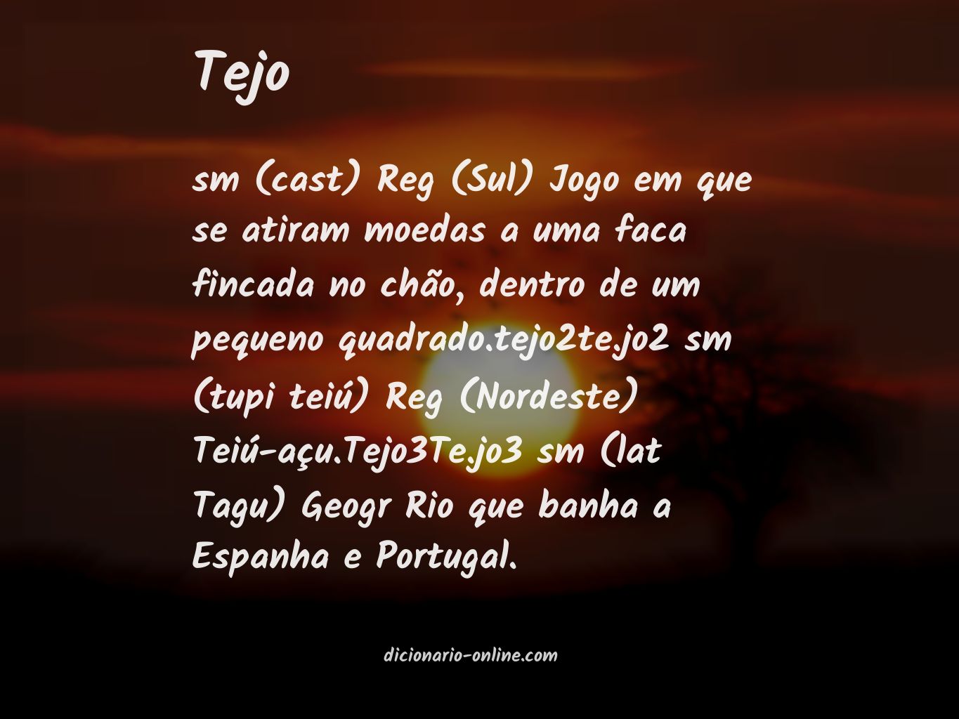 Significado de tejo