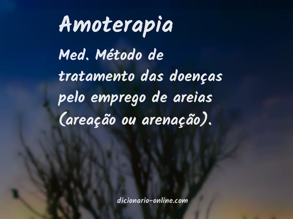 Significado de amoterapia