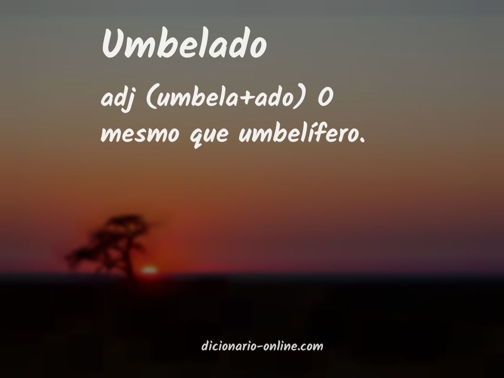 Significado de umbelado