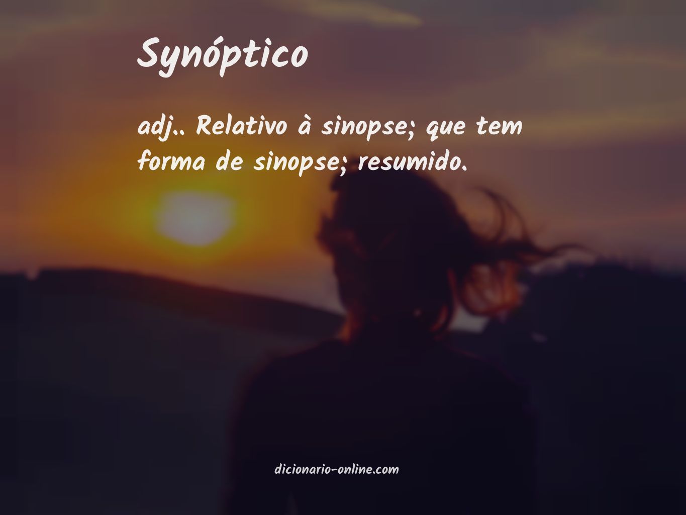 Significado de synóptico