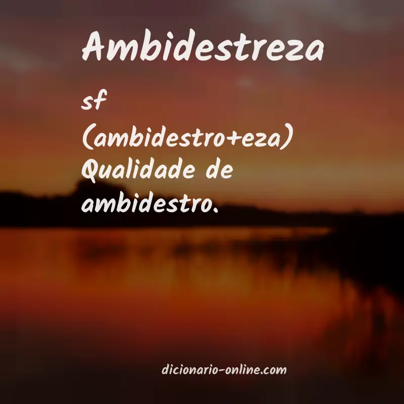 Significado de ambidestreza