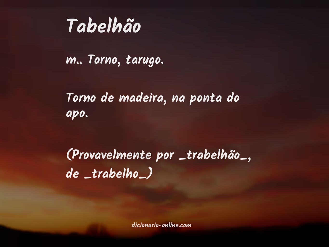 Significado de tabelhão