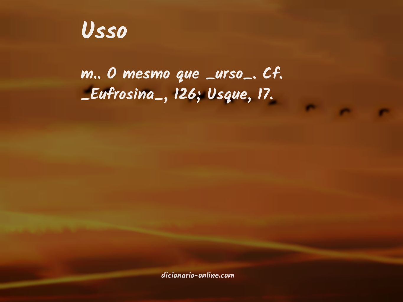 Significado de usso