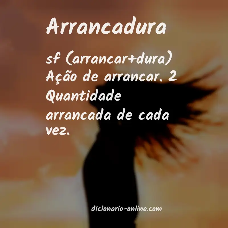 Significado de arrancadura