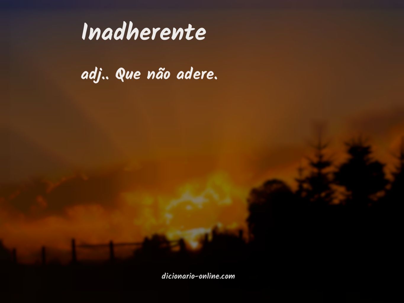 Significado de inadherente