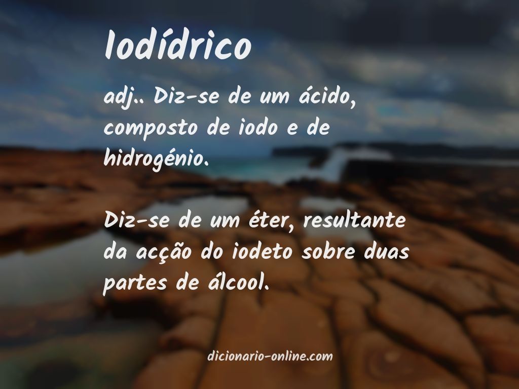 Significado de iodídrico