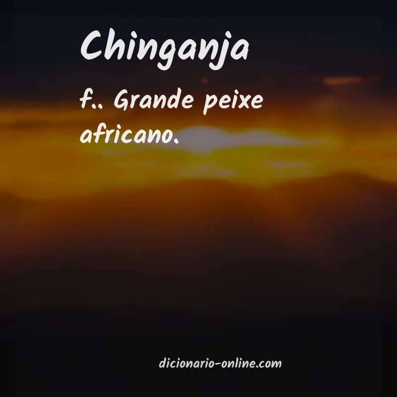 Significado de chinganja