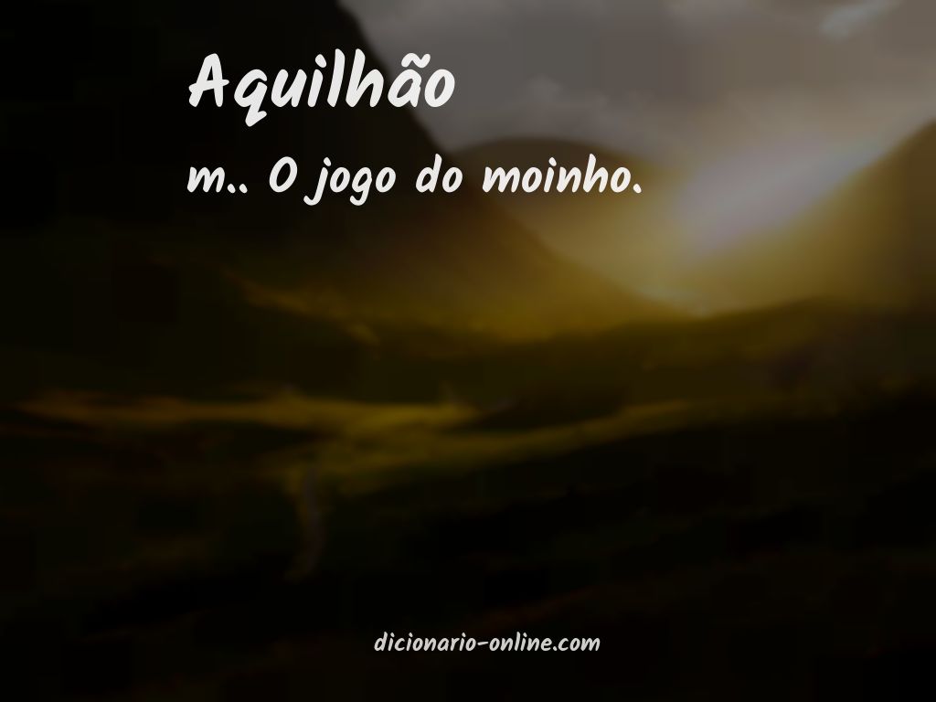 Significado de aquilhão