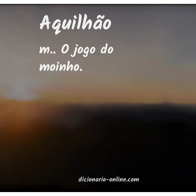 Significado de aquilhão