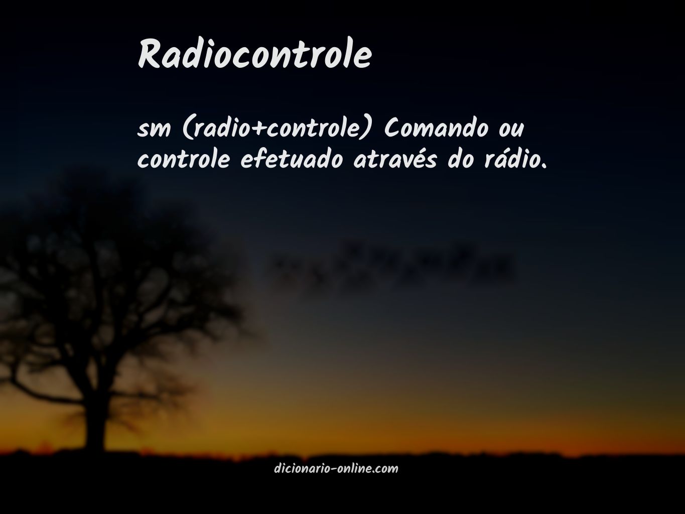 Significado de radiocontrole
