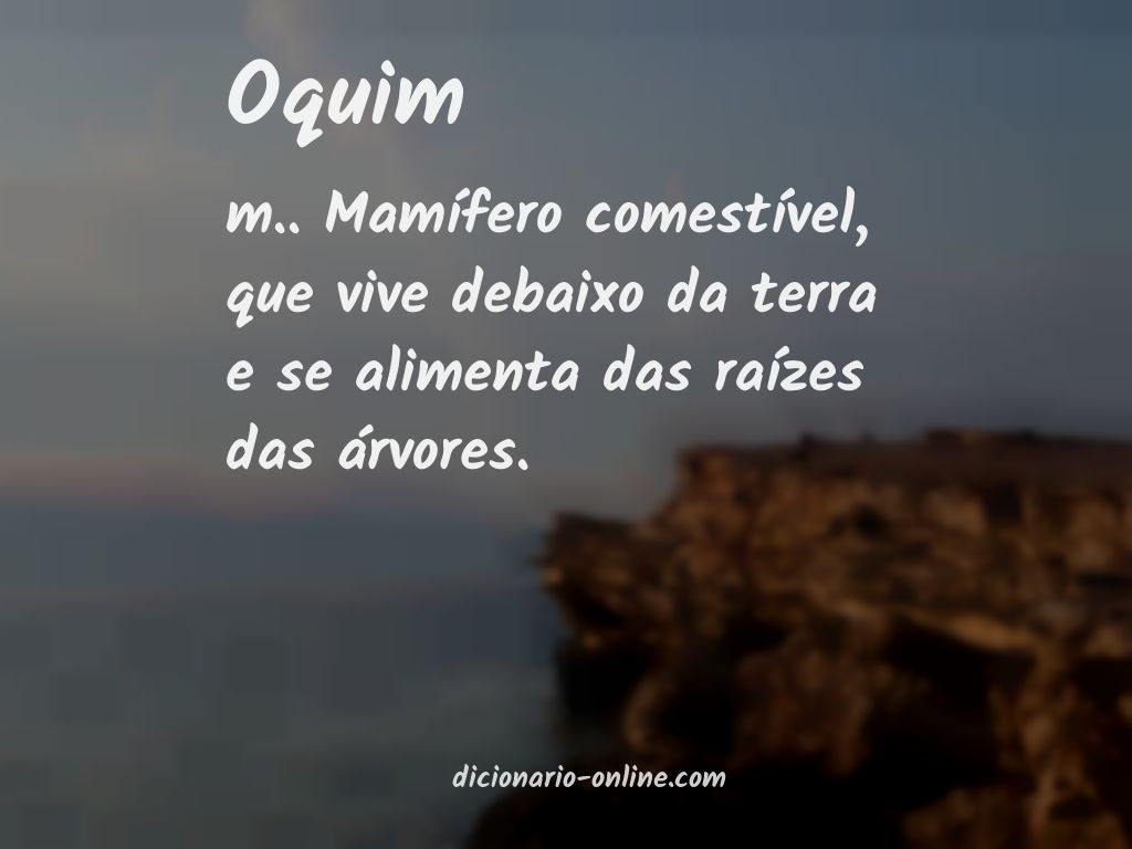 Significado de oquim