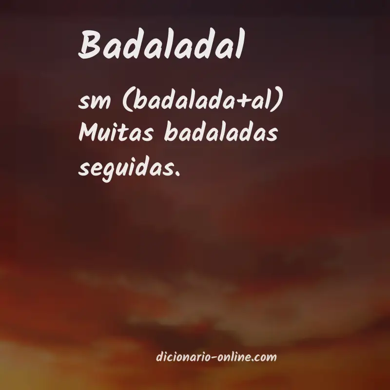 Significado de badaladal