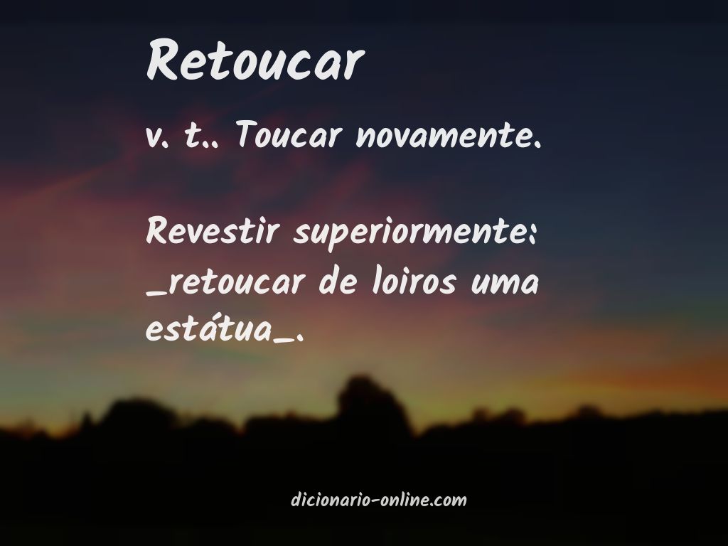 Significado de retoucar