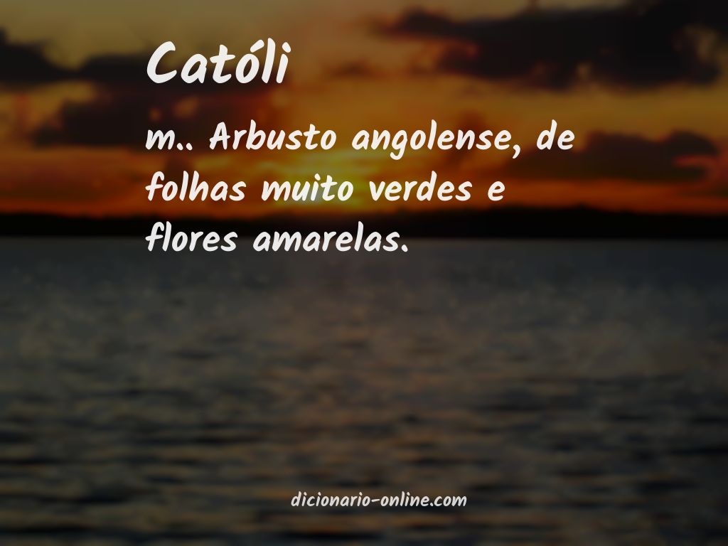 Significado de católi