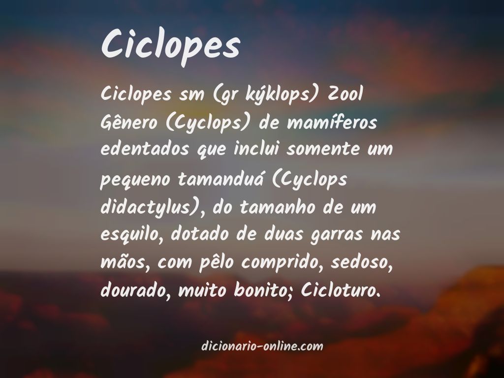 Significado de ciclopes