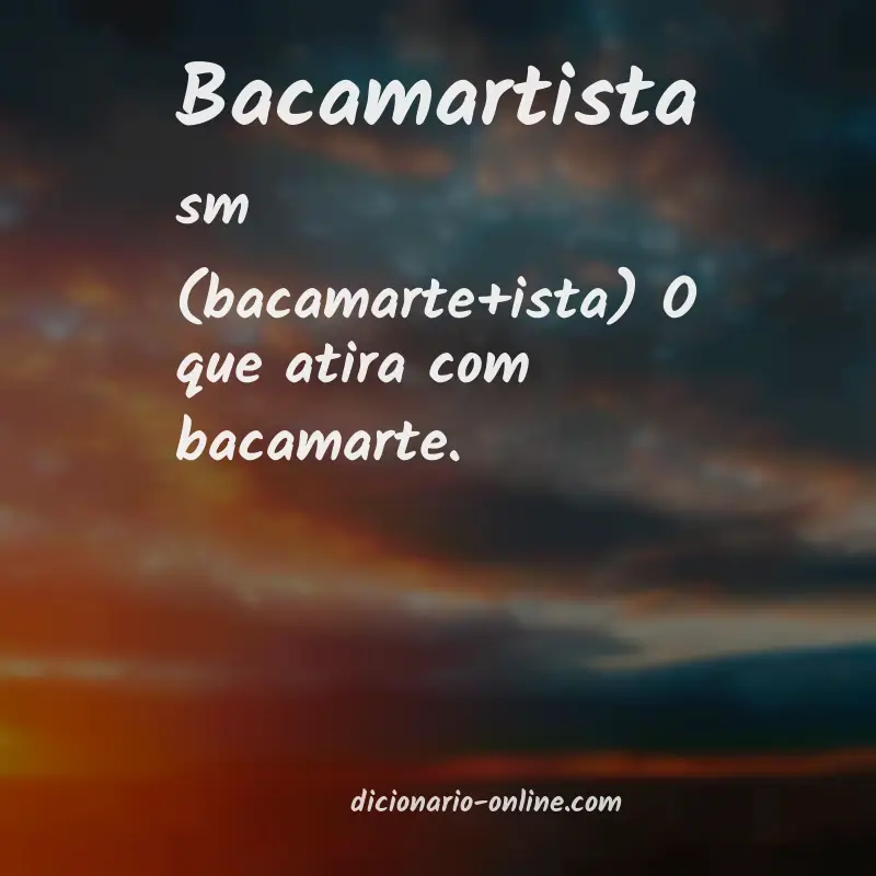 Significado de bacamartista