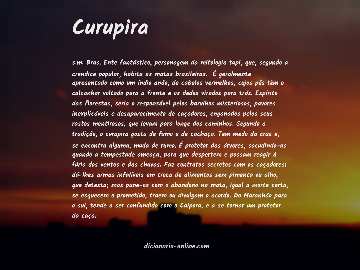 Significado de curupira