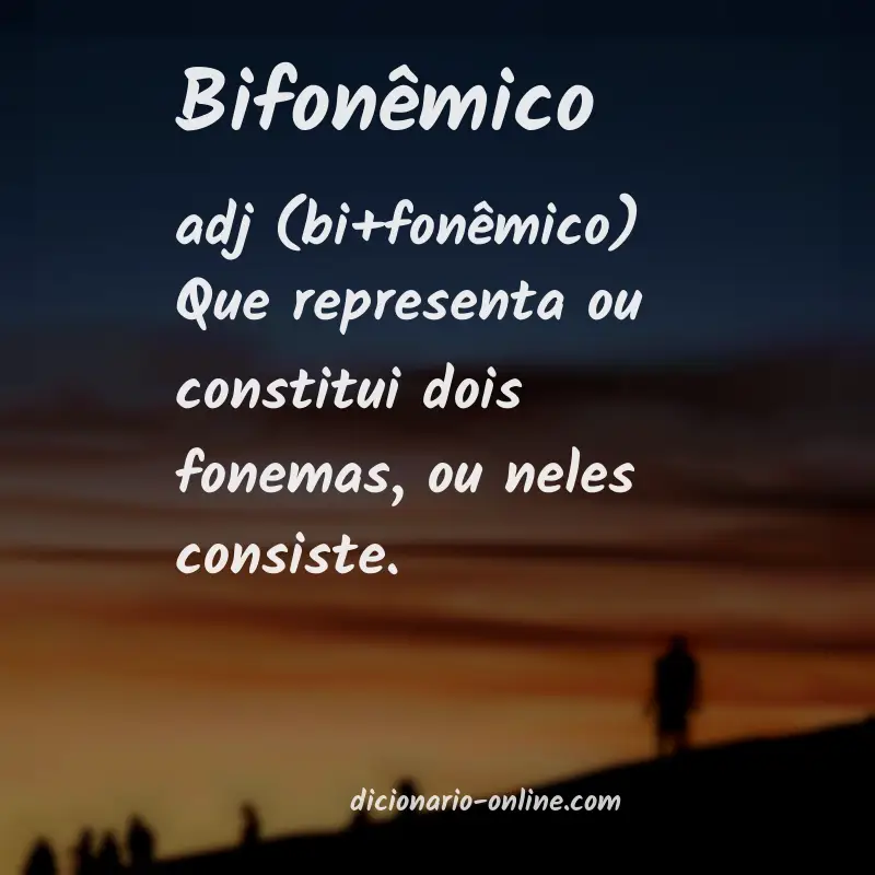Significado de bifonêmico