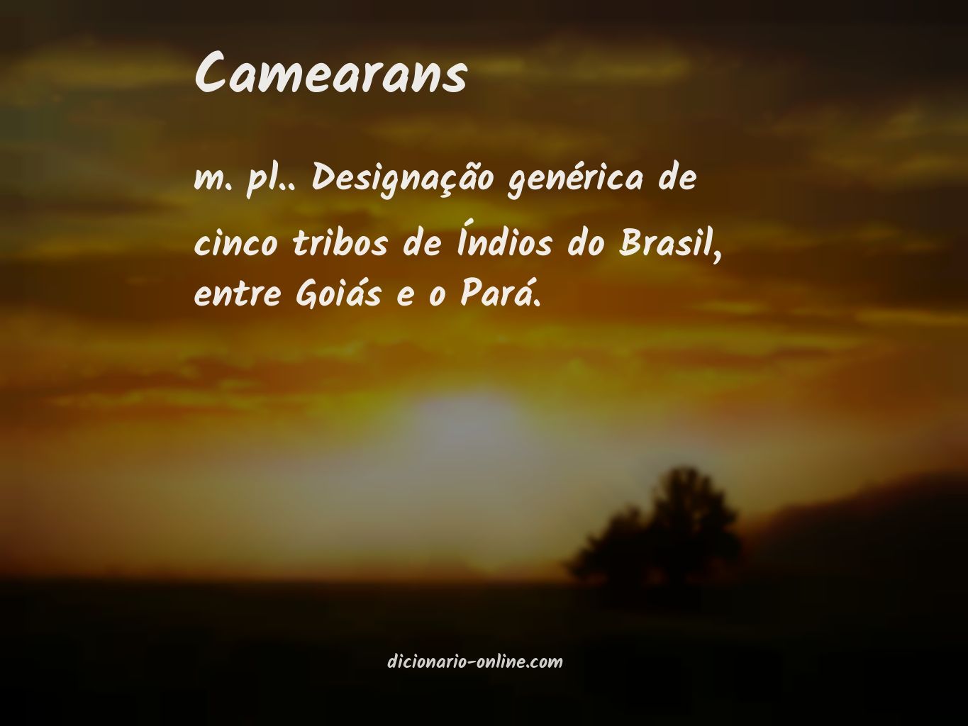 Significado de camearans