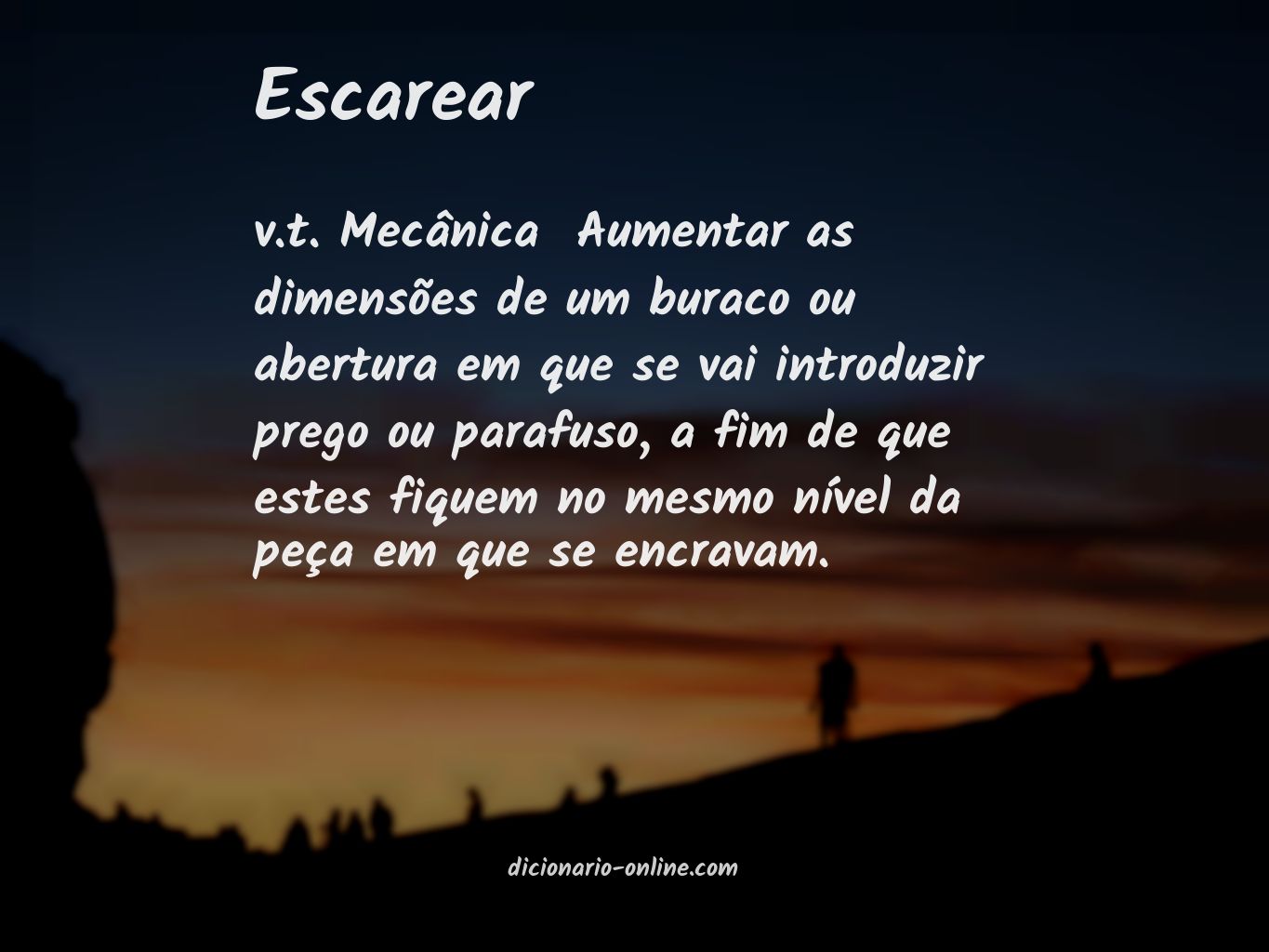 Significado de escarear