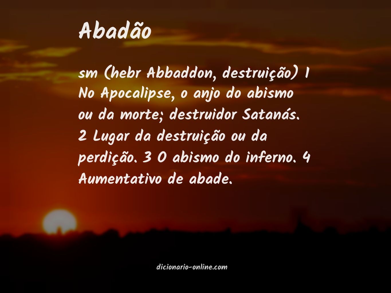 Significado de abadão