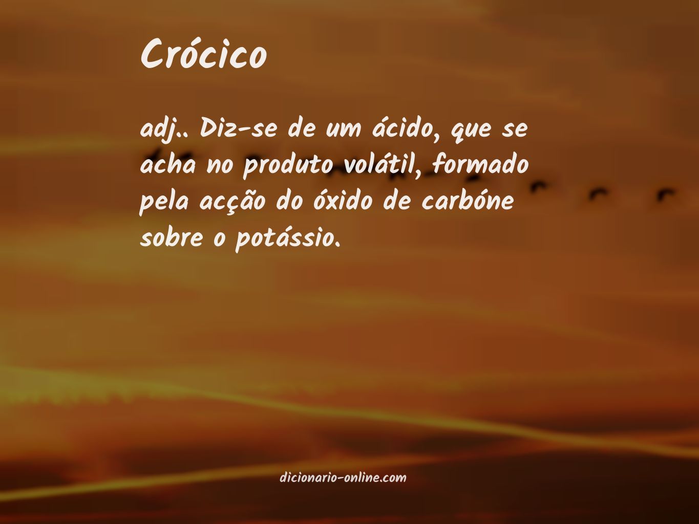 Significado de crócico