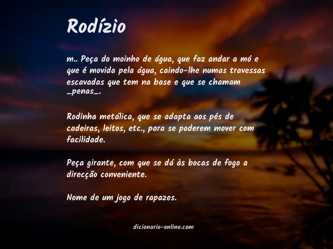 Significado de rodízio