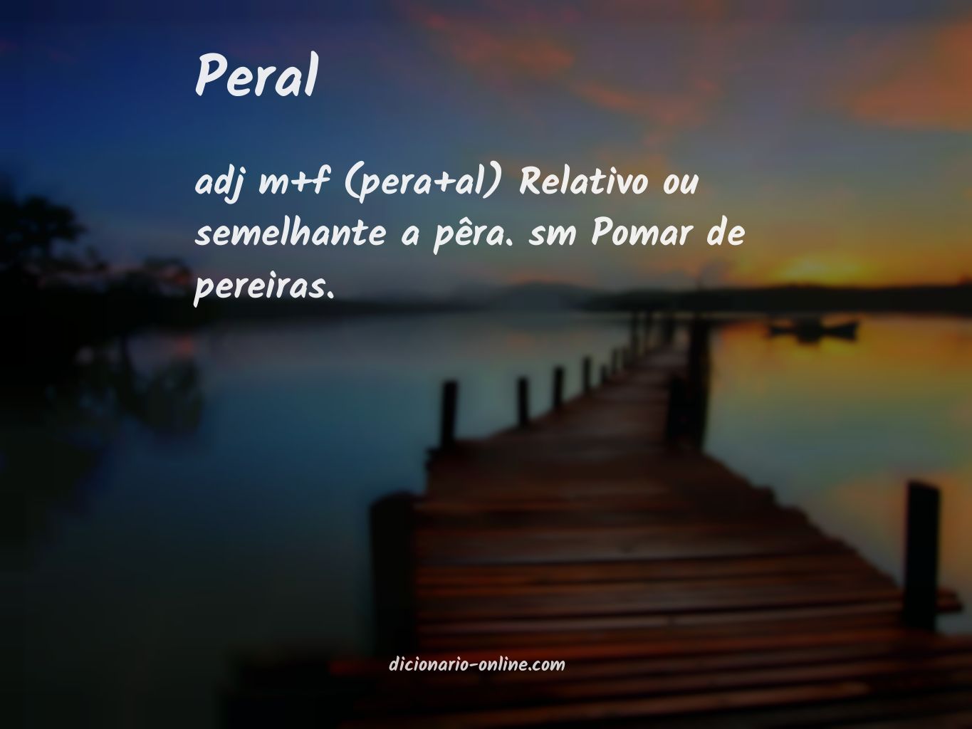 Significado de peral