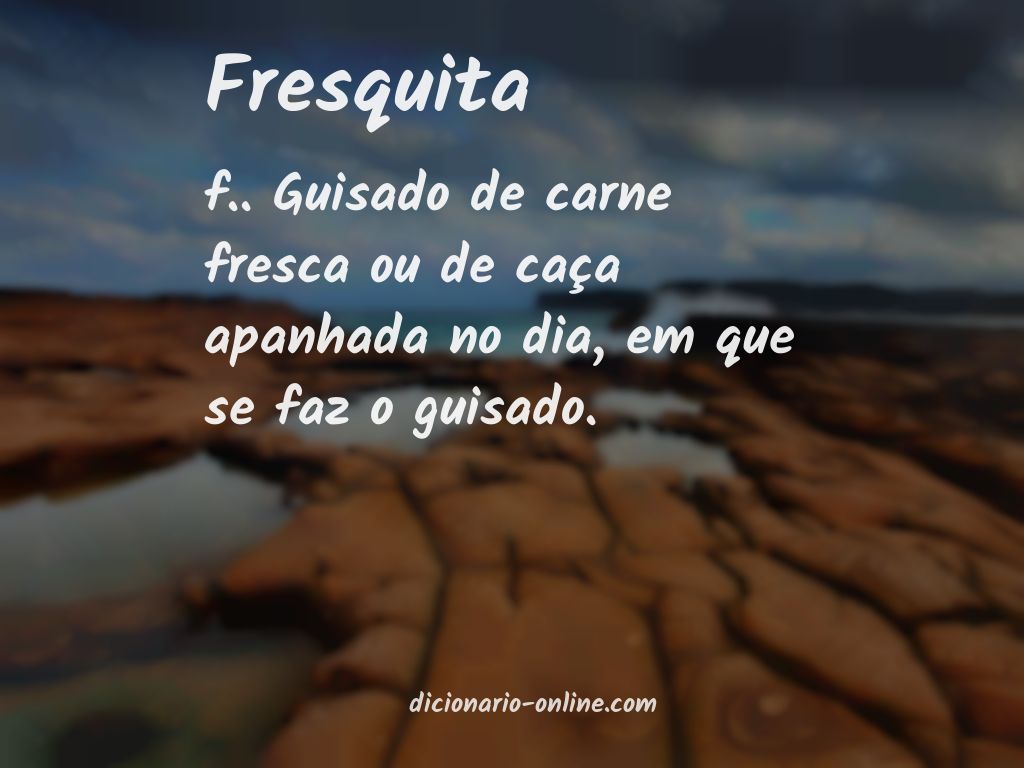 Significado de fresquita