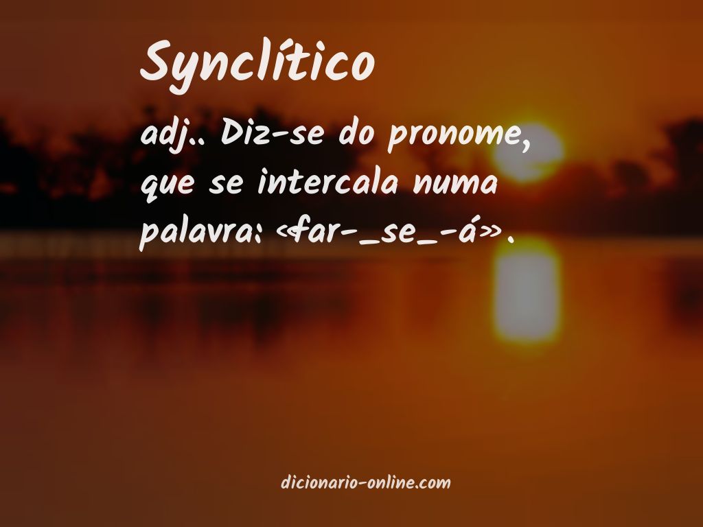 Significado de synclítico