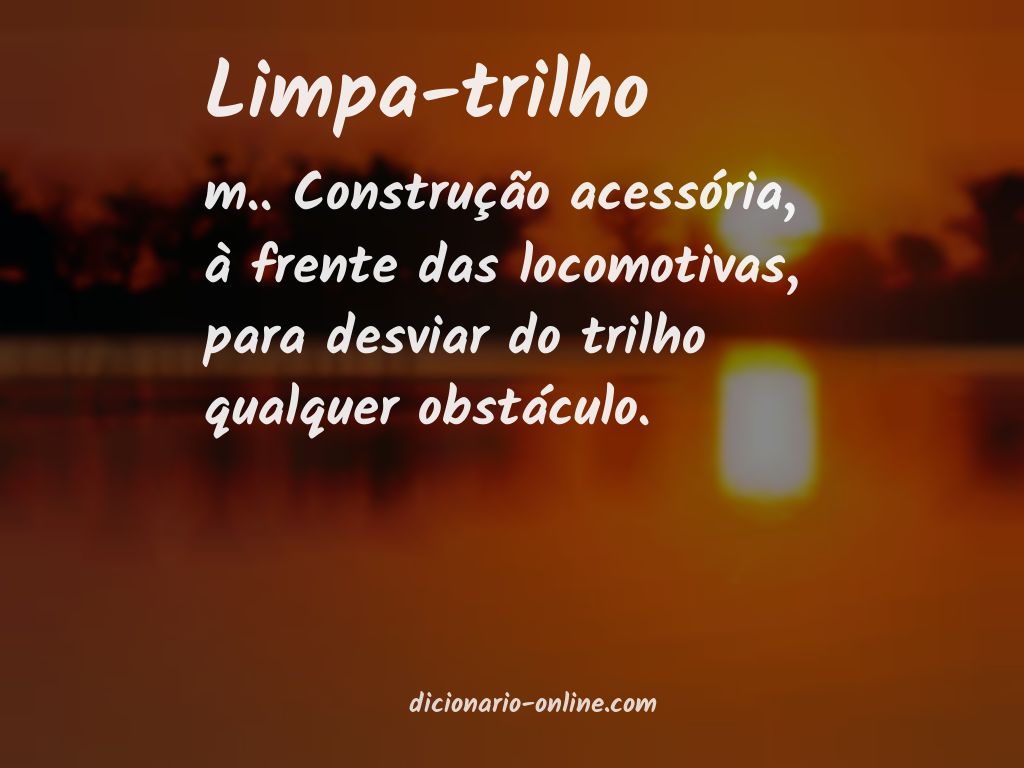 Significado de limpa-trilho