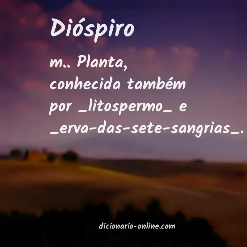 Significado de dióspiro