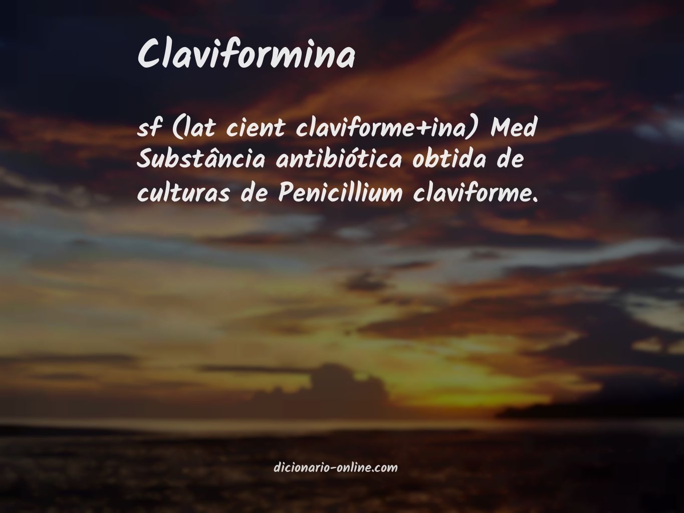 Significado de claviformina