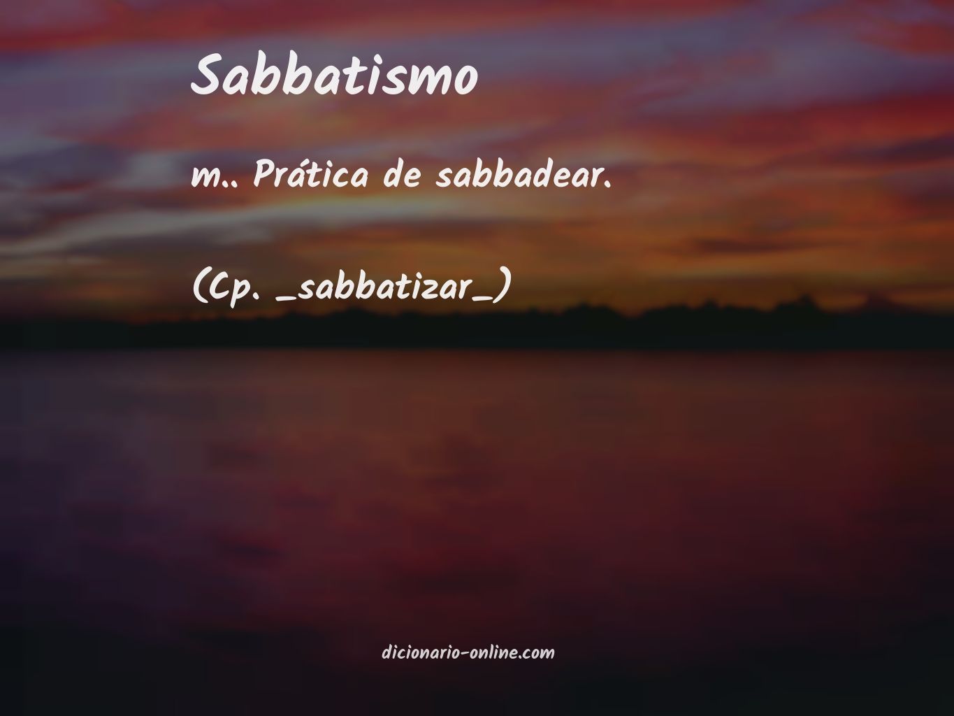Significado de sabbatismo