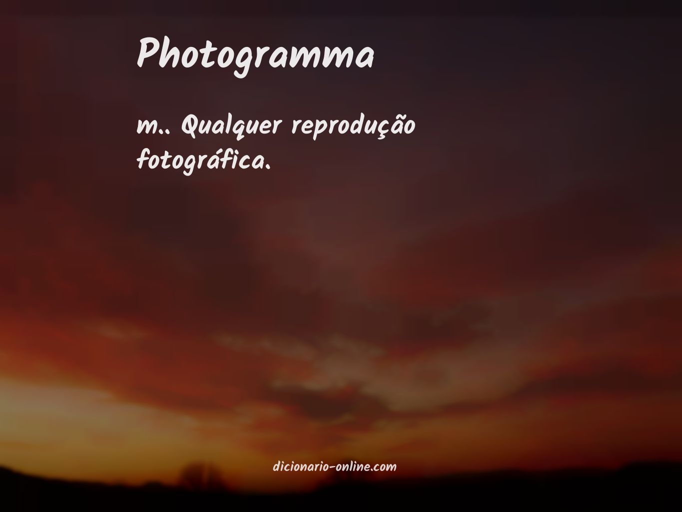 Significado de photogramma