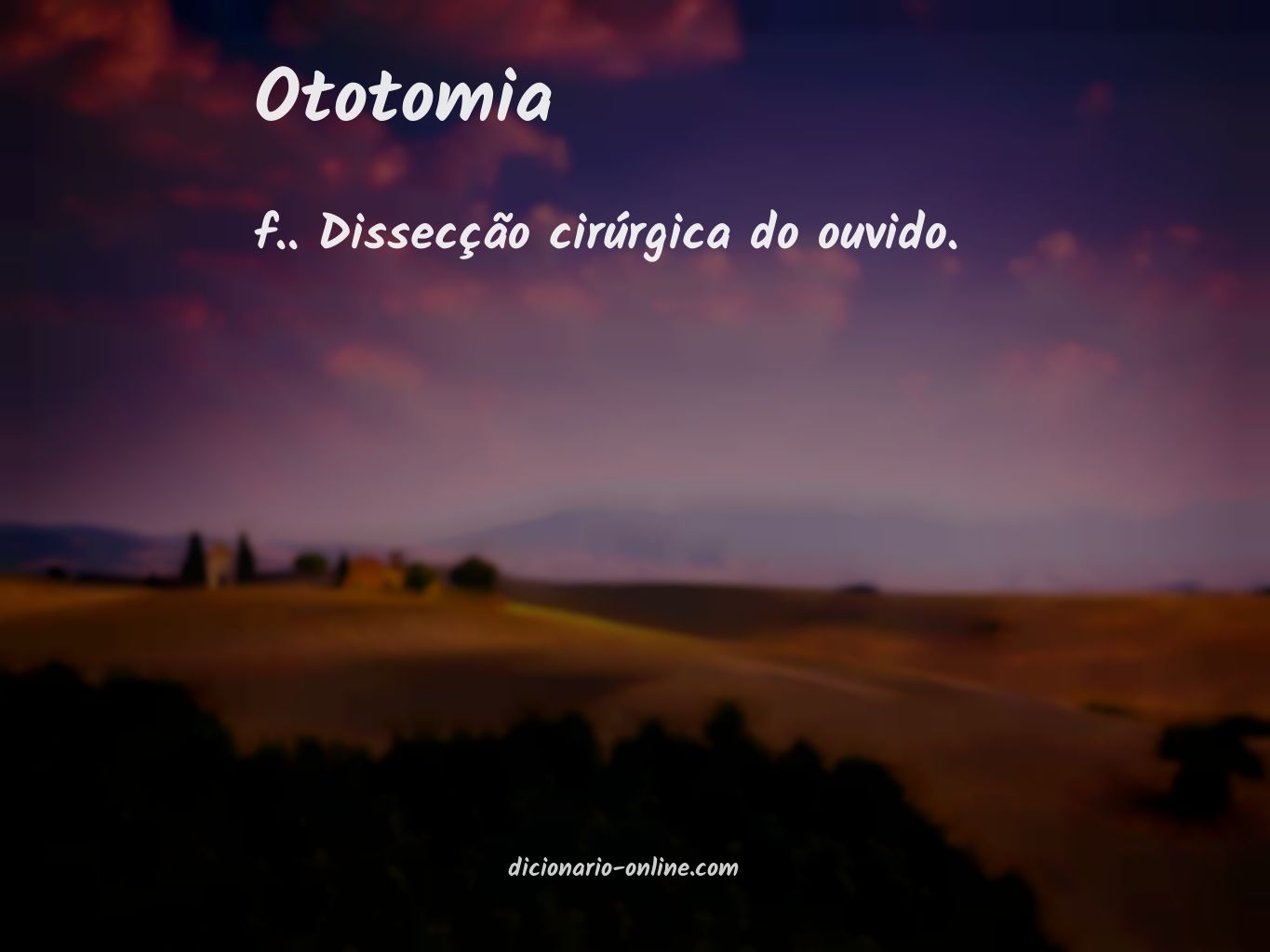 Significado de ototomia