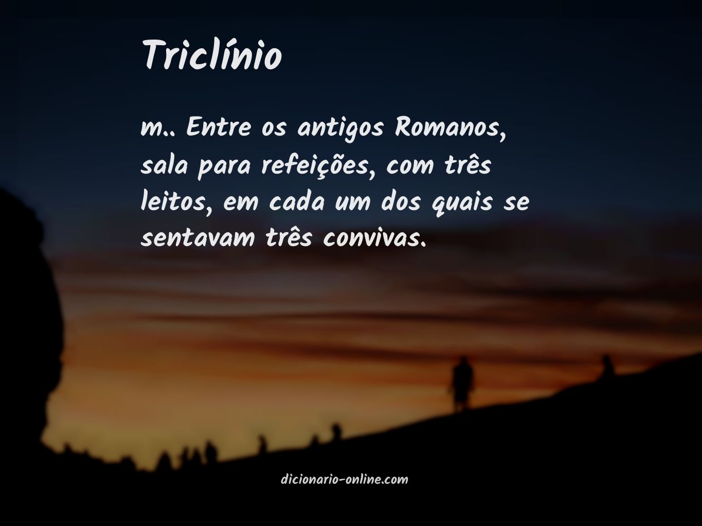 Significado de triclínio