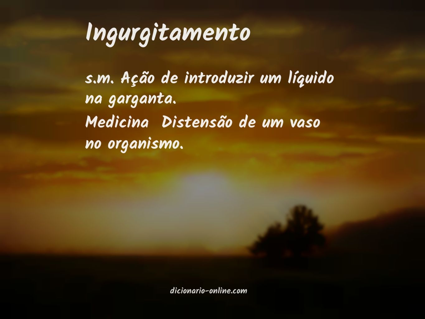 Significado de ingurgitamento