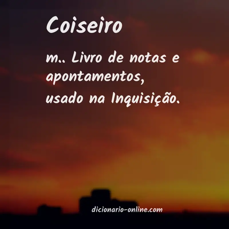 Significado de coiseiro