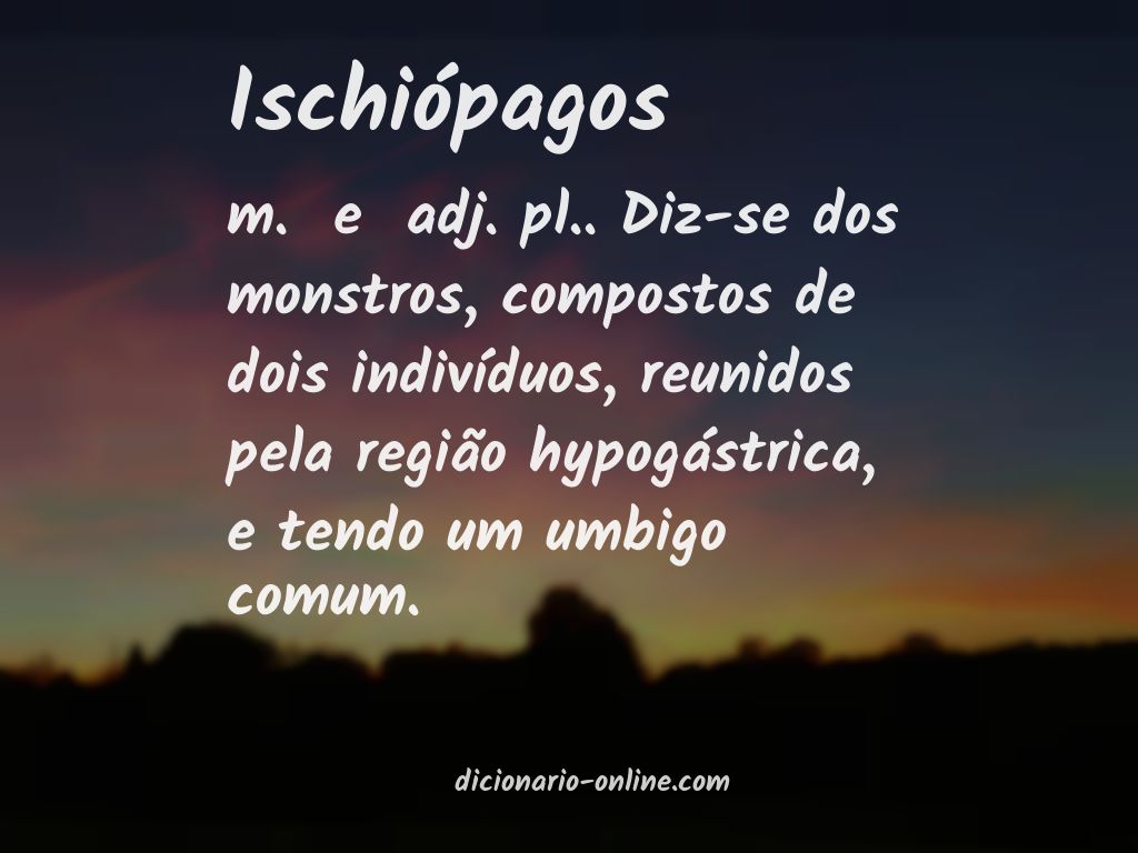 Significado de ischiópagos