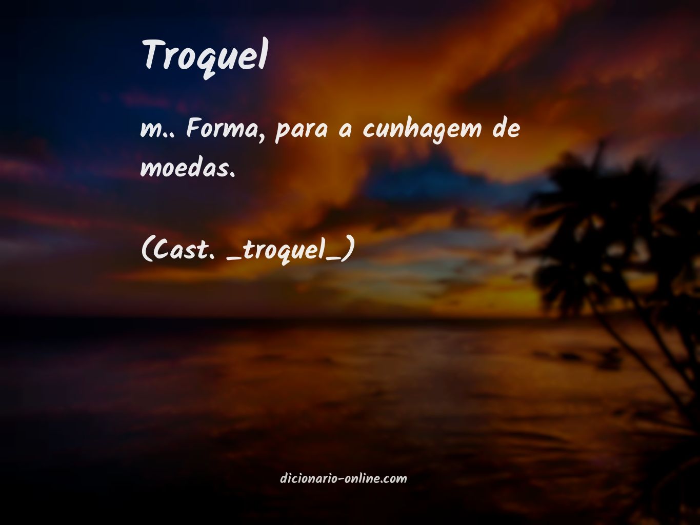 Significado de troquel