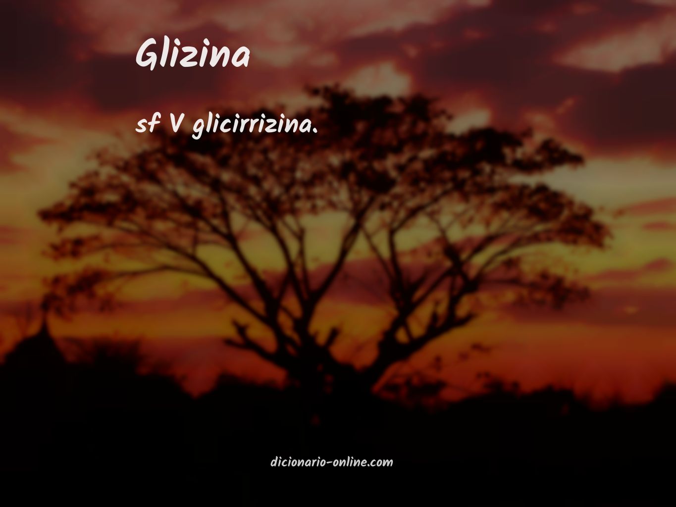 Significado de glizina