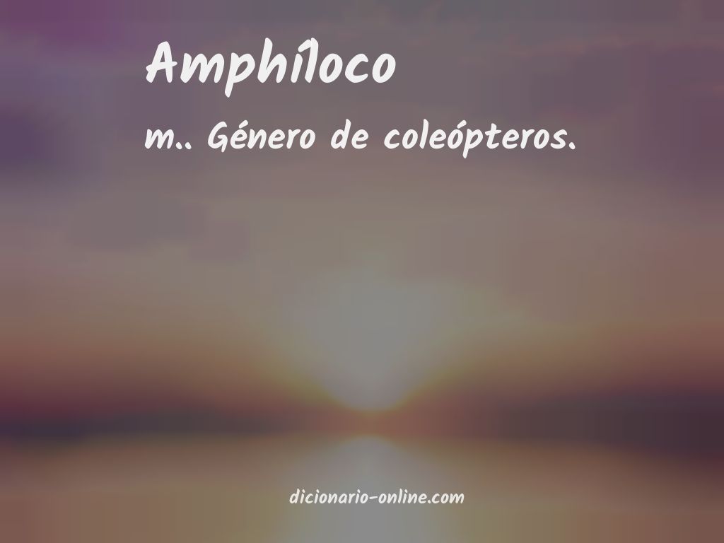 Significado de amphíloco