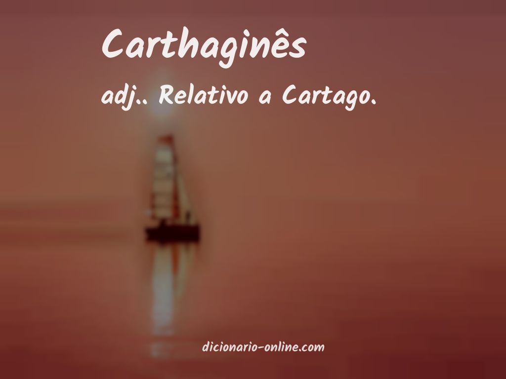 Significado de carthaginês