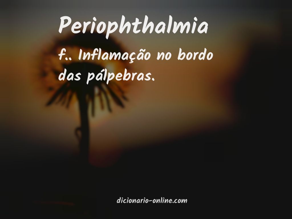 Significado de periophthalmia