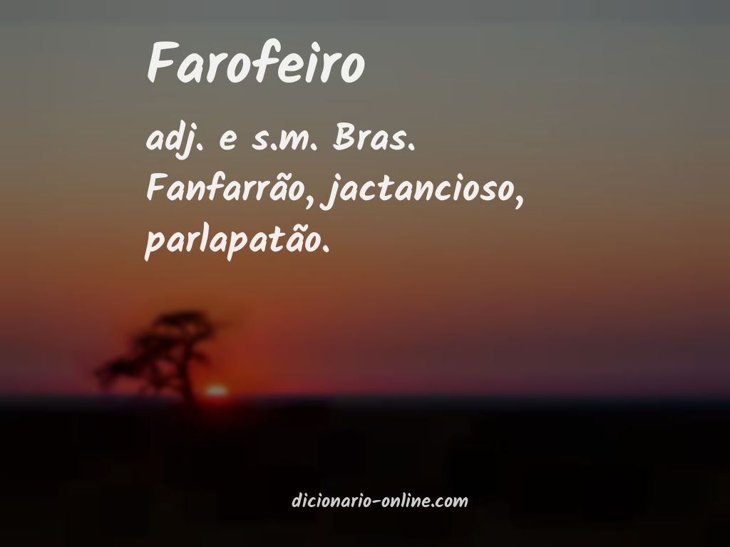 Significado de farofeiro