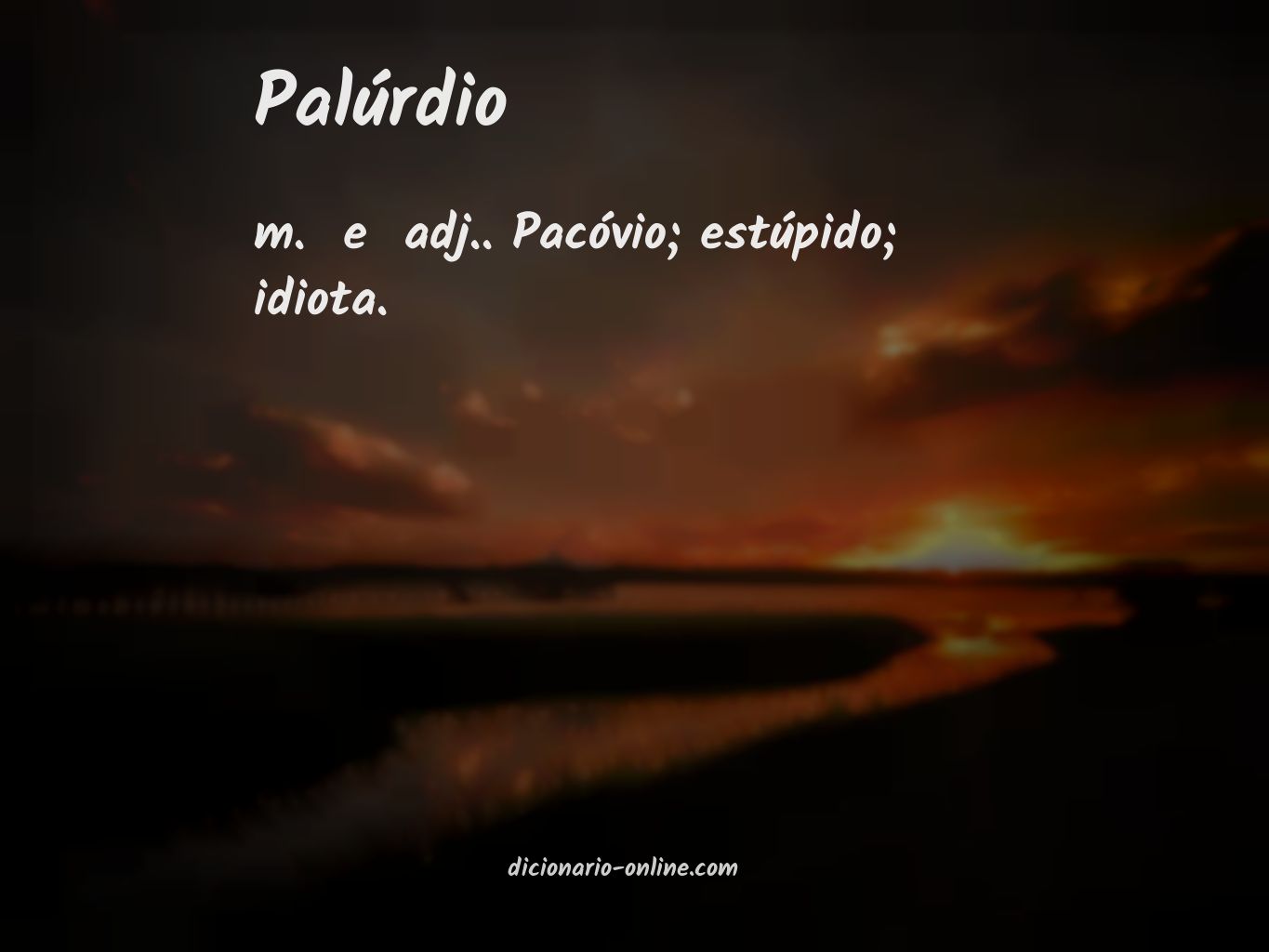 Significado de palúrdio