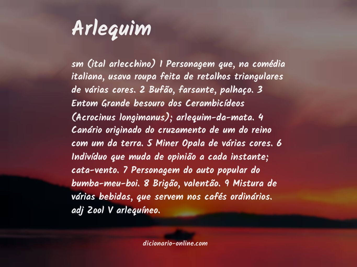 Significado de arlequim