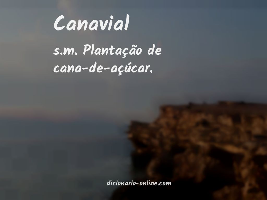 Significado de canavial